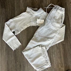 Denim Zara set NWT